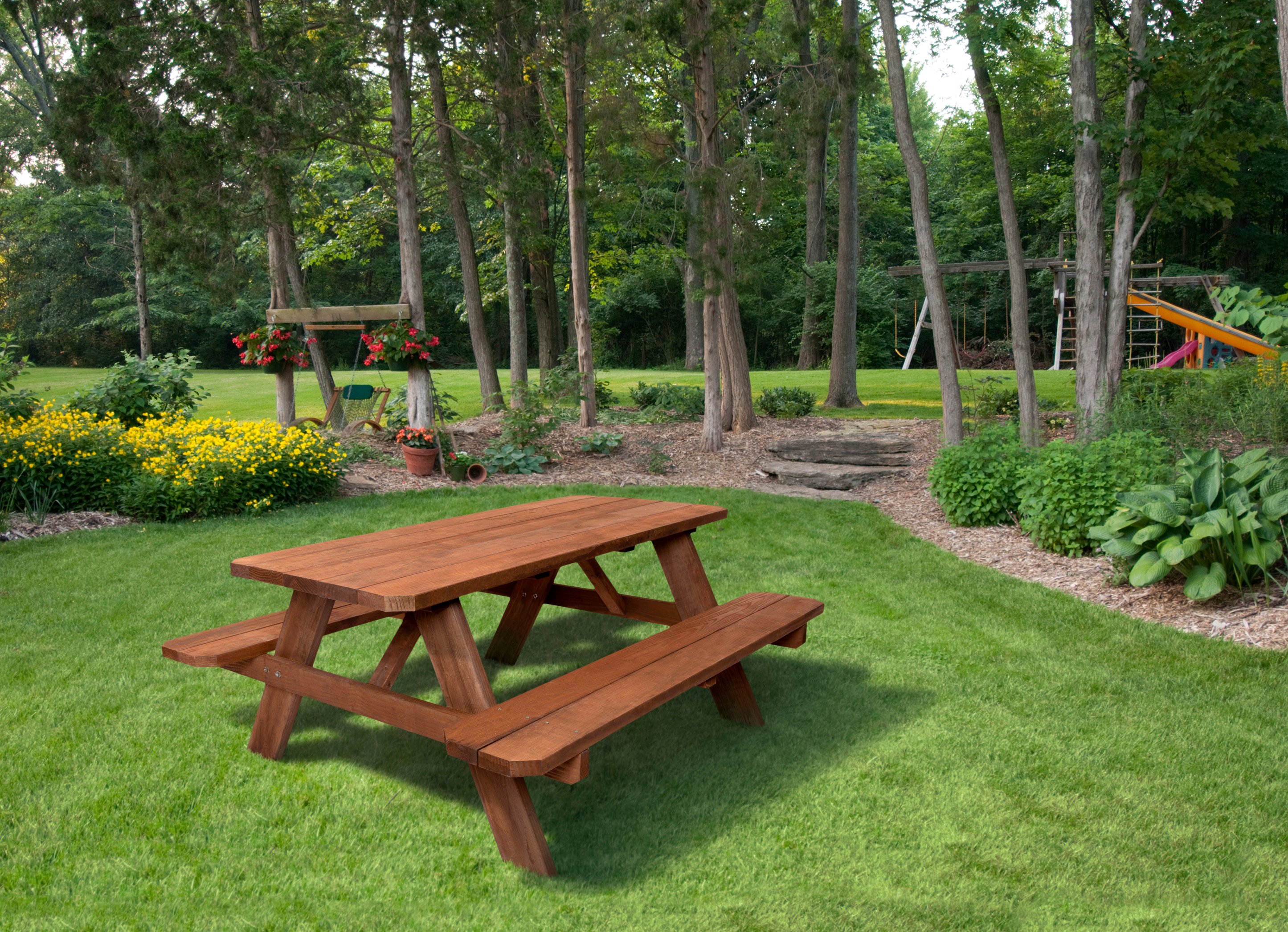 Outdoor Essentials Color Treated Picnic Table 